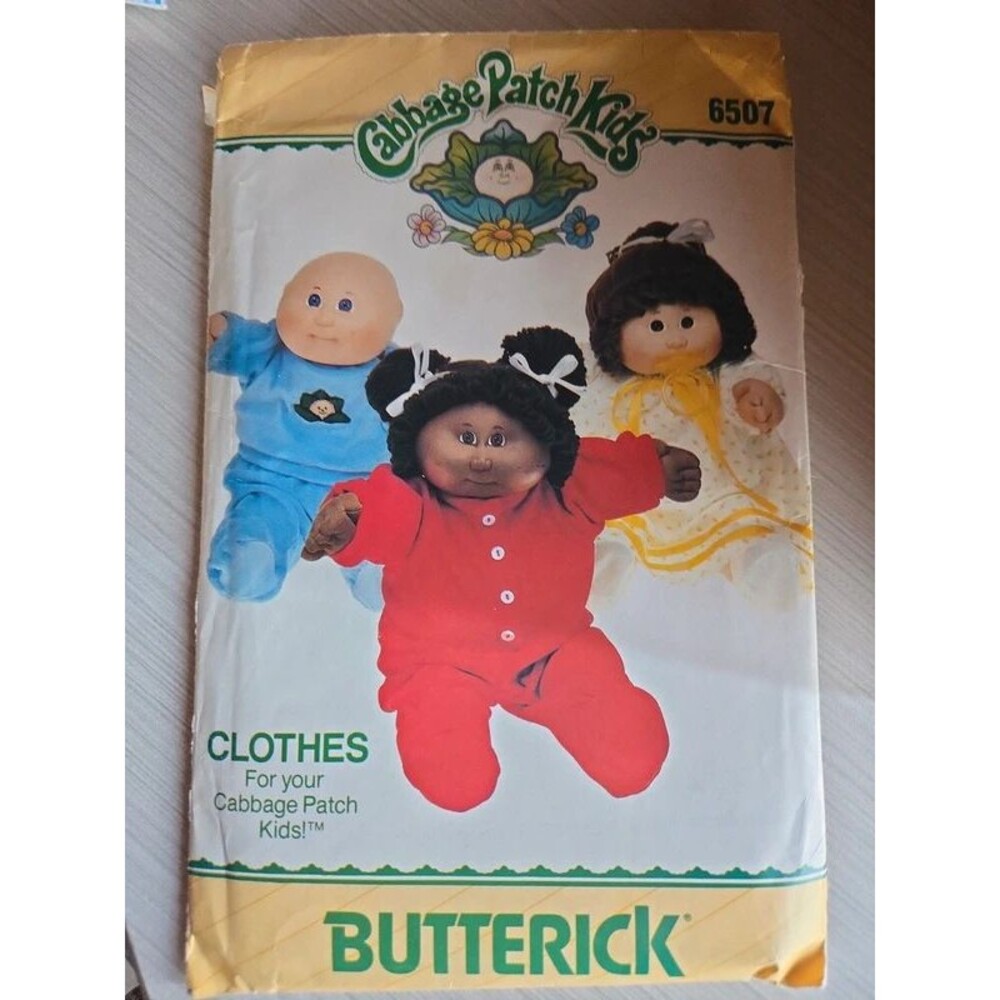 Cabbage Patch Kids Vintage Pattern by Butterick #6507